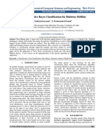 Analysis of Naïve Bayes Classification For Diabetes Mellitus