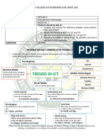 Trends in Ict: Villamor College of Business and Arts, Inc