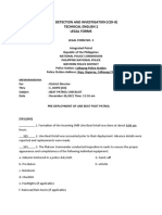 Crime Detection and Investigation (Cdi-8) Technical English 2 Legal Forms