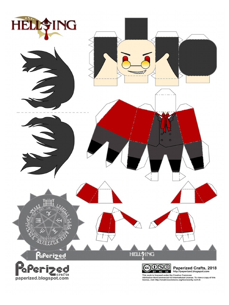 Hellsing - Alucard Papercraft | PDF