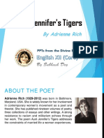 Dey's 2. Aunt Jennifer's Tigers PPTs (Divine Book English Core XII)