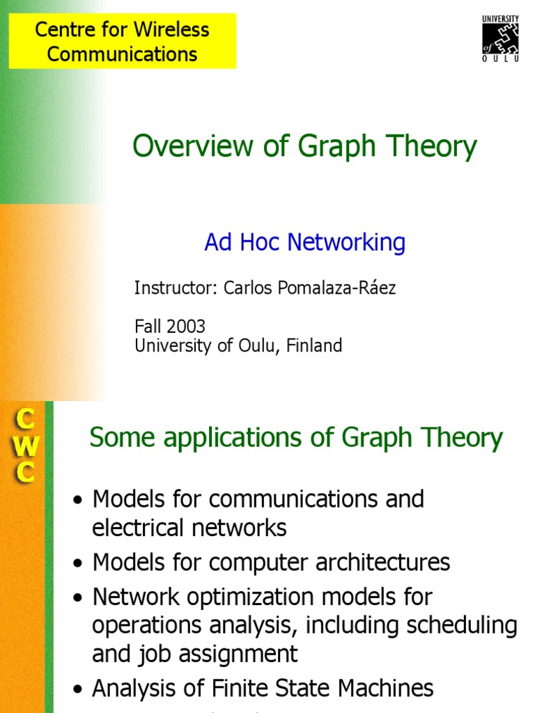 Graph Theory Applications in Networking | PDF | Visual Cortex | Routing