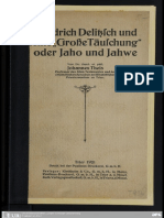 Friedrich Delitzsch und seine "Große Täuschung" oder Jaho und Jahwe