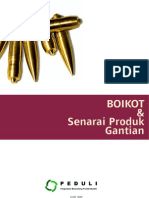 BOIKOT & Senarai Produk Gantian