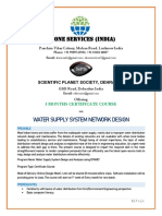 Water Supply Network Design Certificate Course