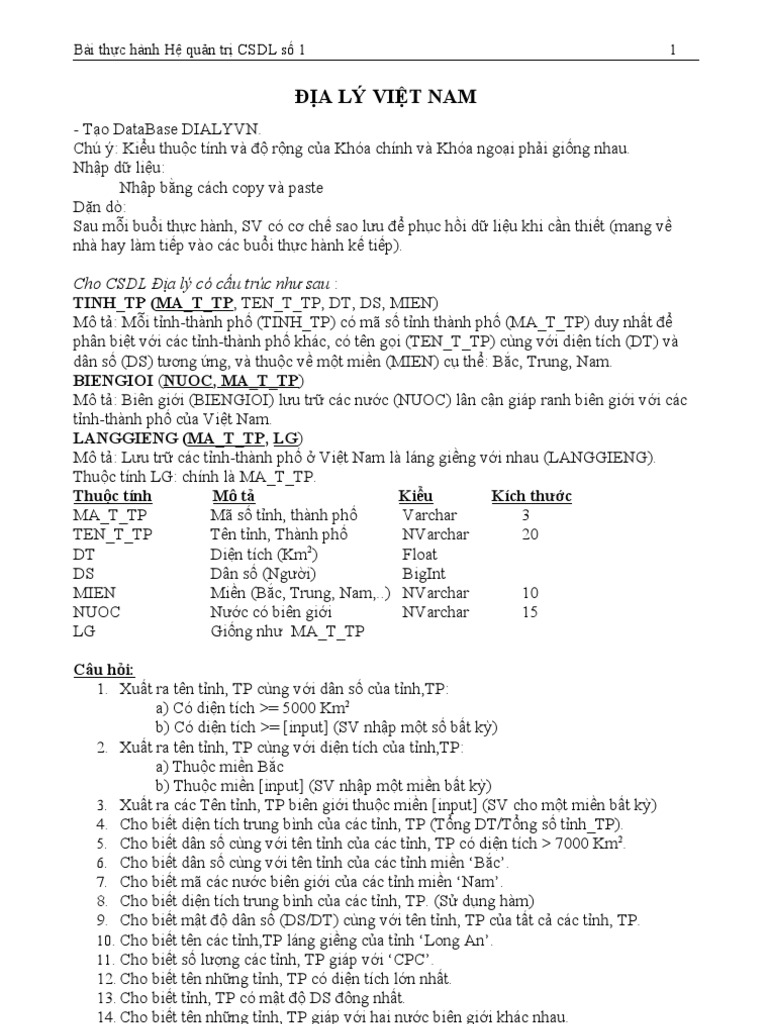 Baitap 1 | PDF