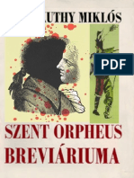 Szentkuthy Miklós - Szent Orpheusz Breviáriuma