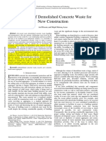 11.utilization of Demolished Concrete Waste For New Construction