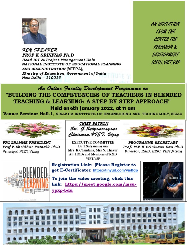 "Building The Competencies of Teachers in Blended Teaching & Learning ...