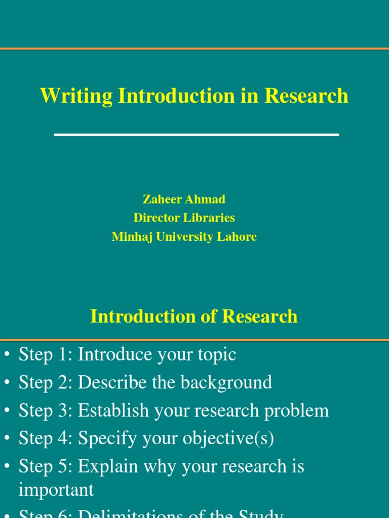 Crafting Effective Research Introductions | PDF | Hypothesis ...