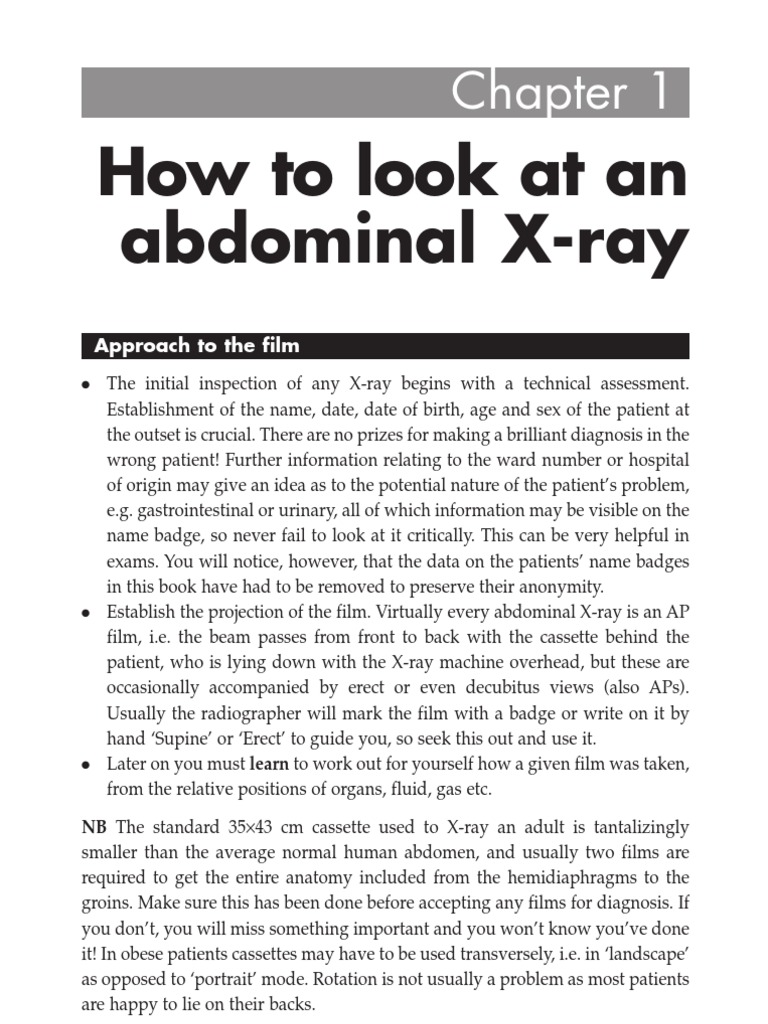 How To Read An Abdominal Xray | Download Free PDF | Large Intestine ...
