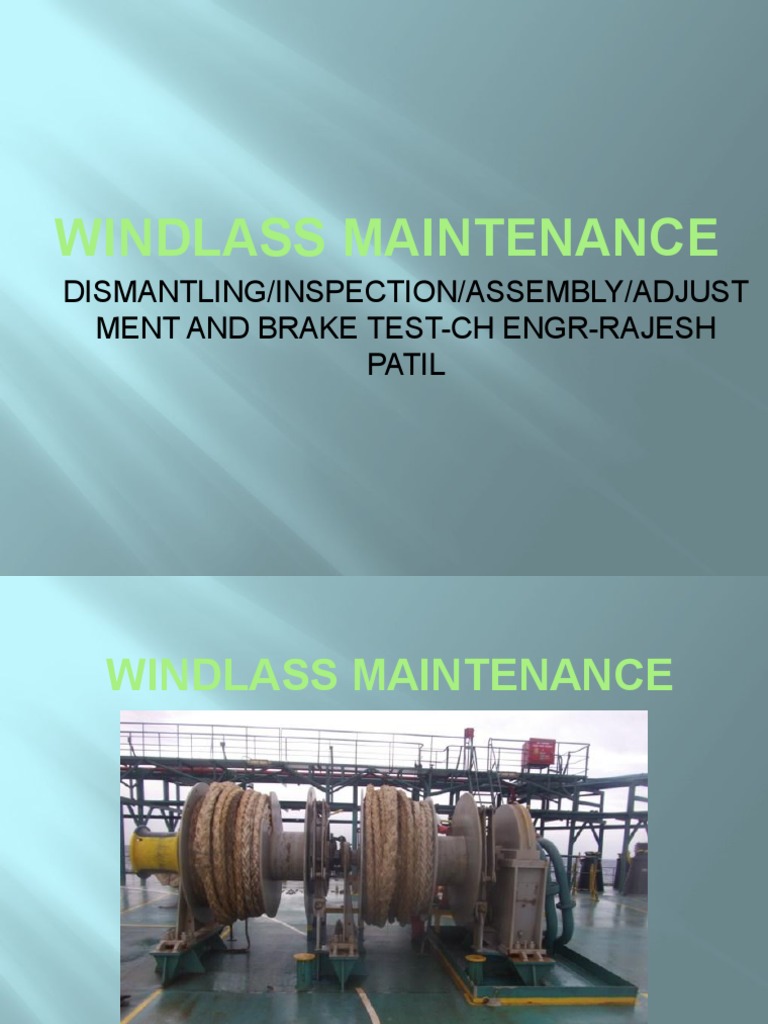Windlass Maintenance Guide: Dismantling & Assembly | PDF | Nut ...