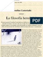 Castoriadis Cornelius - La Filosofia Heredada [PDF]