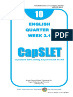 English Quarter 1 WEEK 3.1: Capsulized Self-Learning Empowerment Toolkit