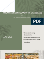 Knowledge Discovery in Databases: Data Warehousing and Business Analysis