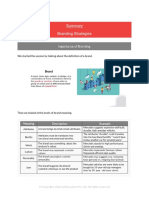 Summary Document - Branding Strategies