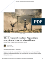 The 5 Feature Selection Algorithms Every Data Scientist Should Know