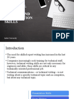 Technical Writing and Presentation Skills: Indus University