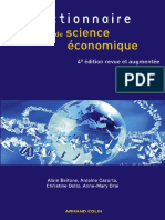 Dictionnaire de Science Économique by Beitone (Alain Beitone)