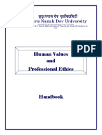 Human Values and Professional Ethics: Guru Nanak Dev University