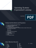 Operating Systems Experiential Learning: Course Name: Linux For Beginners (Udemy)