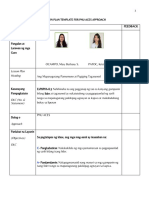 Lesson Plan Template For Pnu-Aces Approach