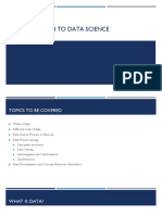 Introduction to Data Science Module 1