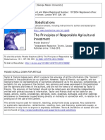 The Principles of Responsible Agricultural Investment