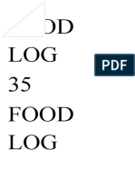 Food LOG 35 Food LOG