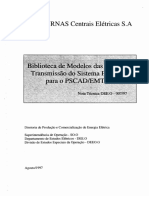 Biblioteca de Modelos das Linhas de Transmissão do Sistema FURNAS para o PSCAD-EMTDC - Nota Técnica DEE.O - 007-97