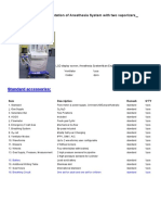 Anesthesia System With Two Vaporizers Pricelist
