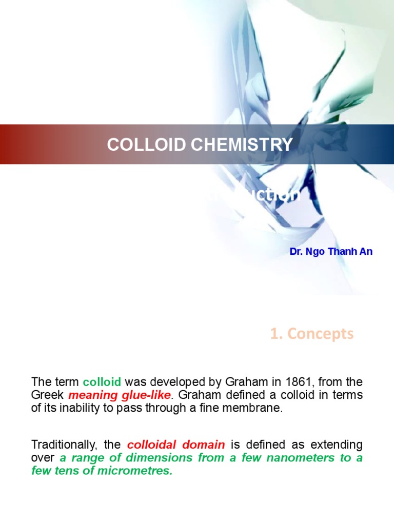 COLLOID CHEMISTRY PPT visual data 2