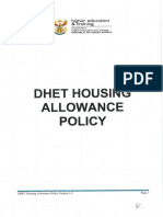 DHET Housing Allowance Policy