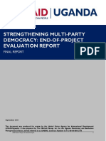 Strengthening Multi-Party Democracy: End-Of-Project Evaluation Report
