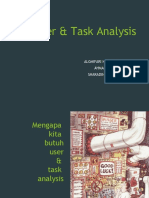 User & Task Analysis: Alghifari Herlambang Ahmad Syawlana Sharadinah Munisah