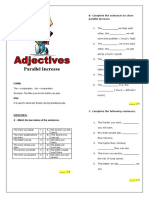 Parallel Increase: B-Complete The Sentences To Show Parallel Increase