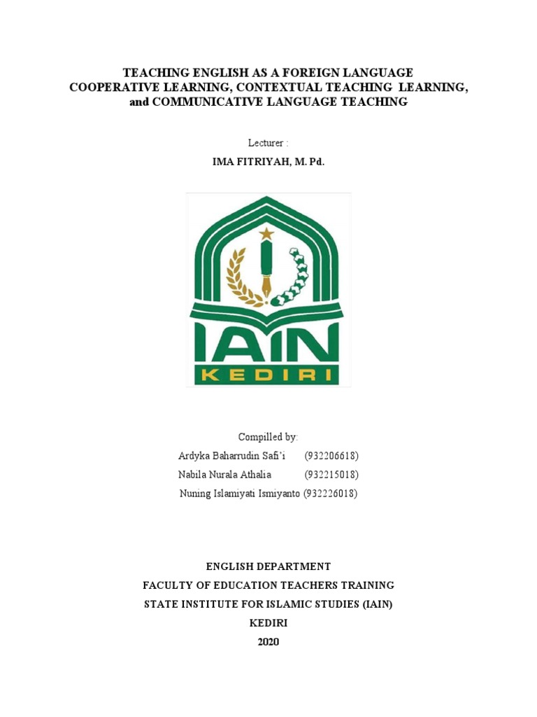 Teaching English As A Foreign Language Pdf Constructivism