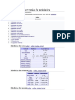 Tabela de Conversão de Unidades