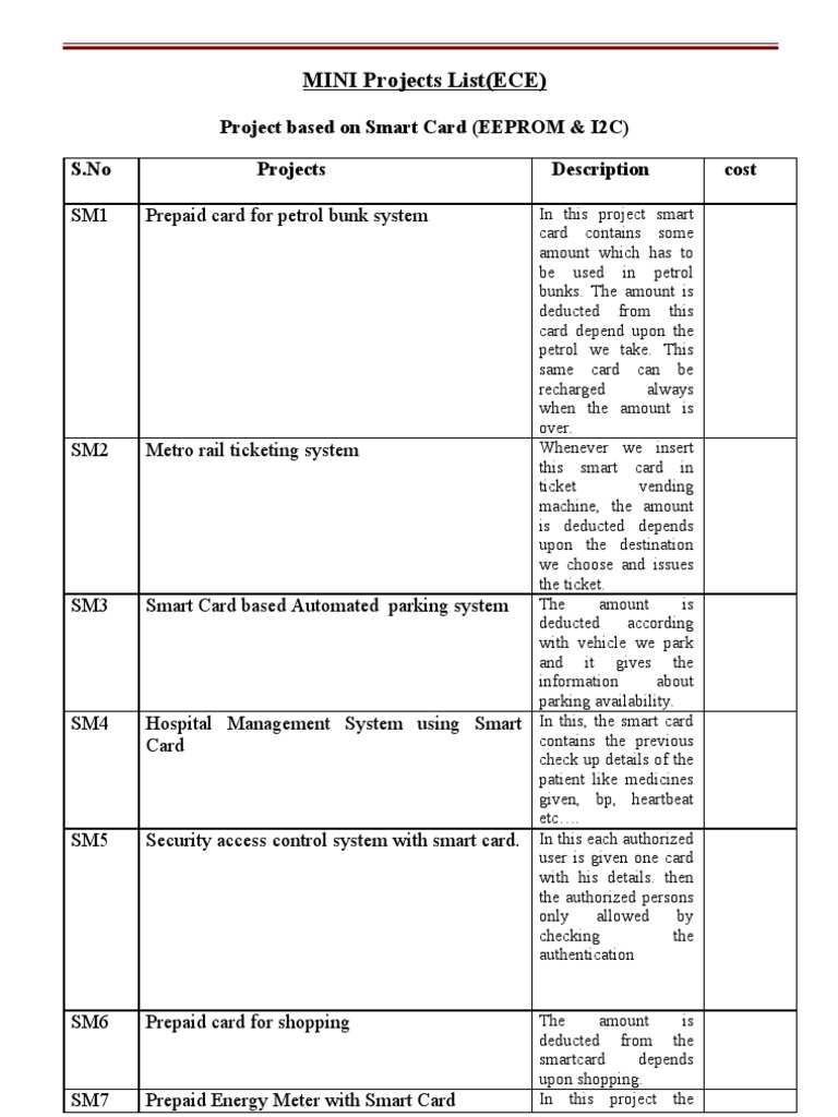 ECE Fianl Projects List | PDF | Wireless | Remote Control