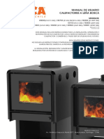Manual de Usuario Calefactores A Leña Bosca: Modelos: 00003 / 00703 / 00302 00103 / 00403 01002 / 00202 / 00502 / 00901