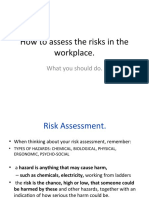 Lect.5.How to Assess the Risks in the Workplace