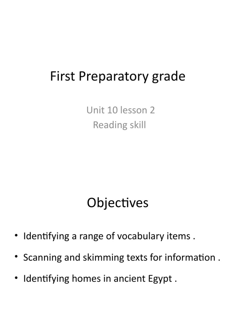 Ancient Egyptian Homes: Vocabulary & Skills | PDF