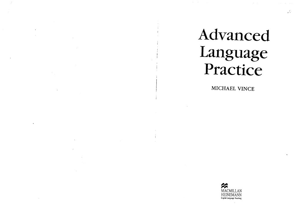 Advanced Language Practice | PDF