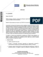 CIRCULAR DIMAR - Recomendaciones COVID19 operaciones marítimas