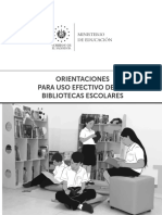 Orientaciones para Uso Efectivo de Las Bibliotecas Escolares Imp