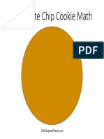 Chocolate Chip Cookie Play Dough Math Mat