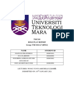 TMC101 Role Play Report Group: TMC1011A7 (RPG2) : Lecturer: Wong Yunyi (Michelle Lǎoshī) Submitted On: 16 JANUARY 2021