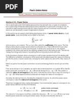 Calculus II - Power Series