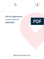 Call for Doctoral Applications 2022/2023