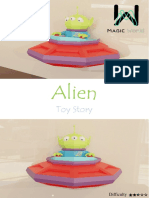 Alien Toy Story 3D Model Instructions